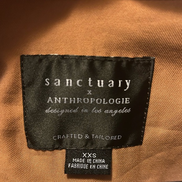 SANCTUARY Cropped Trench Coat XXS - Picture 8 of 9